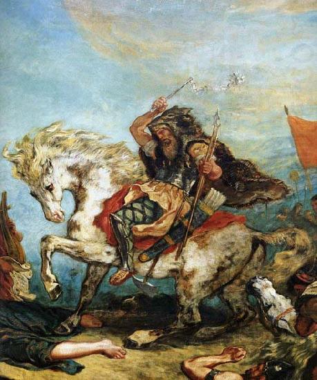 Eugene Delacroix Attila and his Hordes Overrun Italy and the Arts china oil painting image